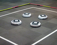 Independent Navigation of Multiple Mobile Robots